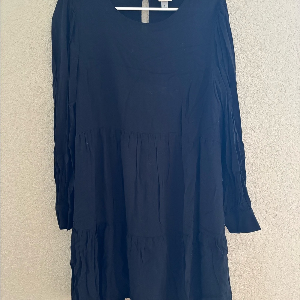 A New Day Blue Bishop Sleeve Sundress